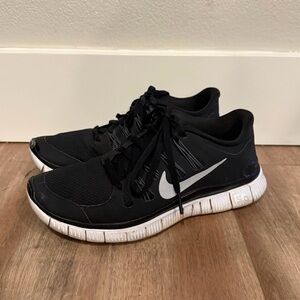 Nike Free 5.0 Black Athletic Shoes